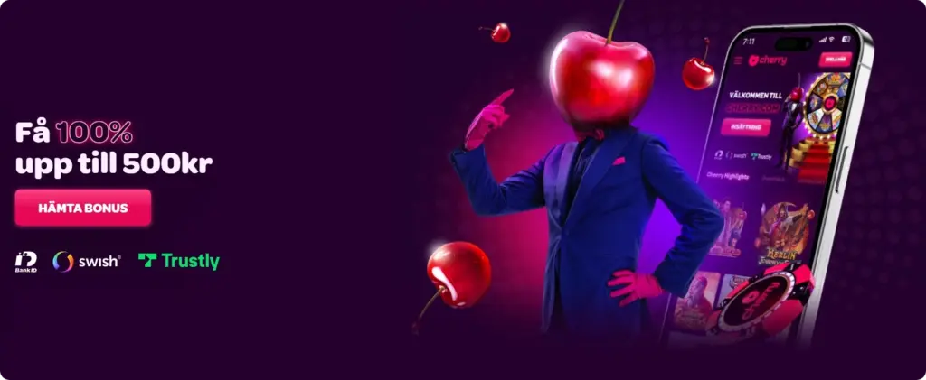 Välkomstbonus Cherry Casino