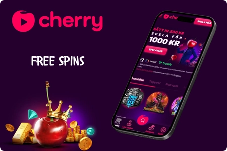 Gratissnurr på Cherry Casino