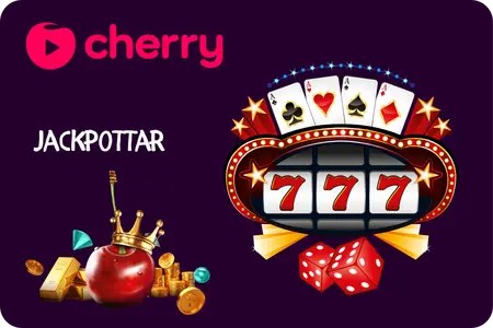 Jackpottspel hos Cherry Casino med stora puljer