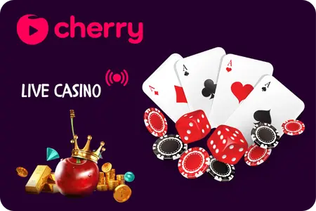 Live casino på casino Cherry med riktiga dealers